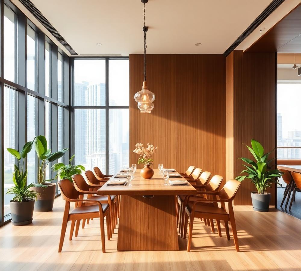 Contemporary dining space
